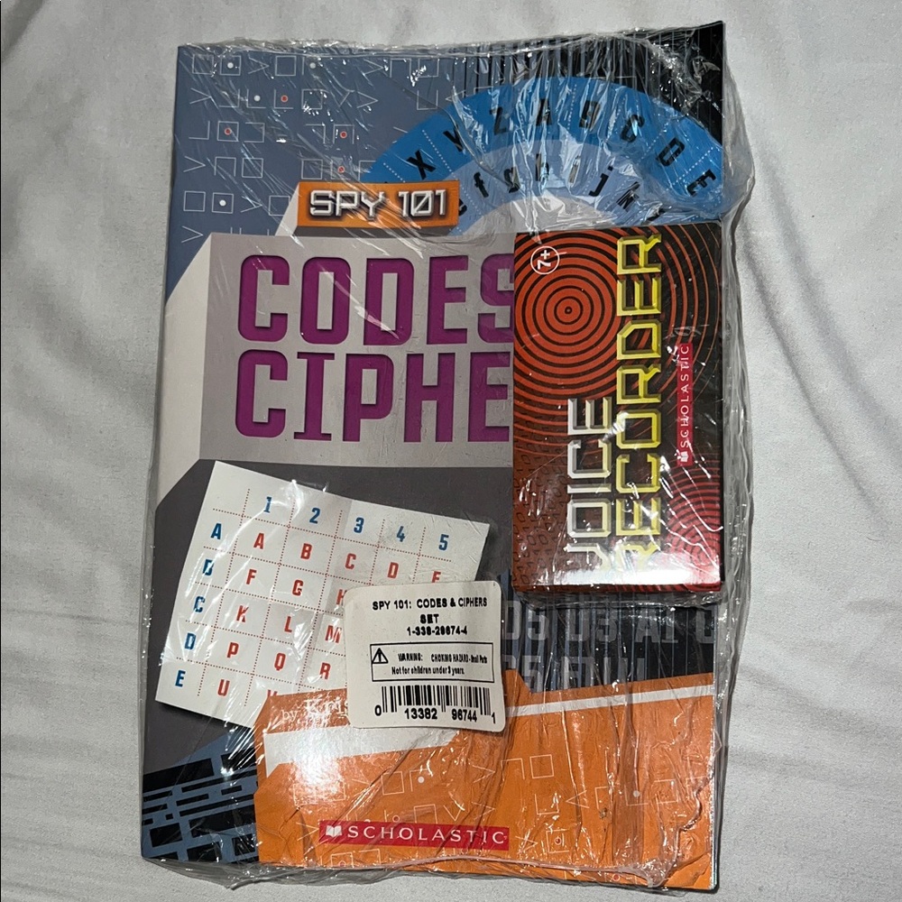 Scholastic Spy 101 Codes & Ciphers Set with Voice Recorder